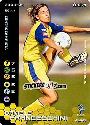 Sticker Daniele Franceschini - Football Champions Italy 2003-2004 n. 14 - Wizards of The Coast