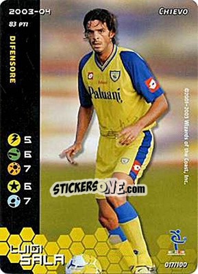Sticker Luigi Sala - Football Champions Italy 2003-2004 n. 17 - Wizards of The Coast