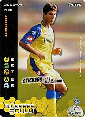 Sticker Giuseppe Sculli - Football Champions Italy 2003-2004 n. 18 - Wizards of The Coast