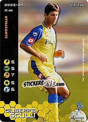 Sticker Giuseppe Sculli - Football Champions Italy 2003-2004 - Wizards of The Coast