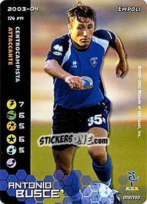 Sticker Antonio Busce - Football Champions Italy 2003-2004 - Wizards of The Coast