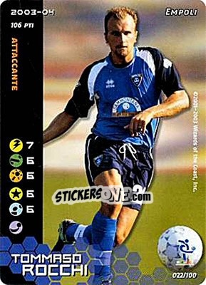 Figurina Tommaso Rocchi - Football Champions Italy 2003-2004 - Wizards of The Coast