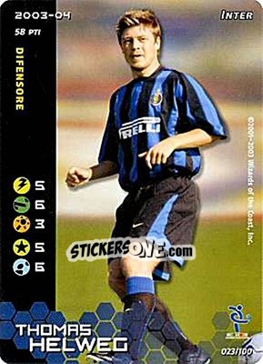 Sticker Thomas Helweg - Football Champions Italy 2003-2004 n. 23 - Wizards of The Coast
