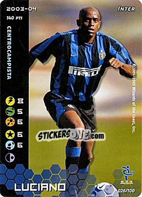 Sticker Luciano - Football Champions Italy 2003-2004 n. 26 - Wizards of The Coast