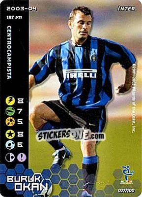 Sticker Buruk Okan - Football Champions Italy 2003-2004 n. 27 - Wizards of The Coast