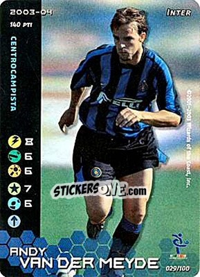 Sticker Andy van der Meyde - Football Champions Italy 2003-2004 - Wizards of The Coast