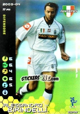 Sticker Alessandro Birindelli - Football Champions Italy 2003-2004 n. 32 - Wizards of The Coast