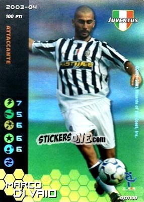 Sticker Marco Di Vaio - Football Champions Italy 2003-2004 - Wizards of The Coast