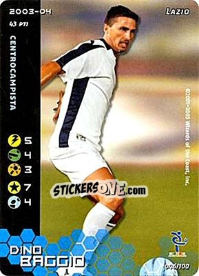 Figurina Dino Baggio - Football Champions Italy 2003-2004 - Wizards of The Coast