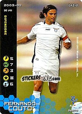 Sticker Fernando Couto - Football Champions Italy 2003-2004 n. 49 - Wizards of The Coast