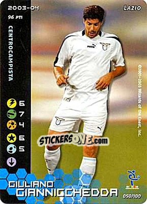 Sticker Giuliano Giannicchedda - Football Champions Italy 2003-2004 - Wizards of The Coast