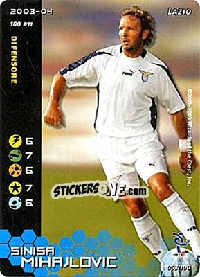Sticker Sinisa Mihajlovic - Football Champions Italy 2003-2004 n. 53 - Wizards of The Coast