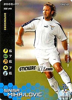 Cromo Sinisa Mihajlovic - Football Champions Italy 2003-2004 - Wizards of The Coast