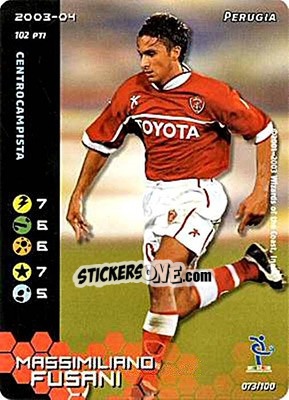 Sticker Massimiliano Fusani - Football Champions Italy 2003-2004 n. 73 - Wizards of The Coast