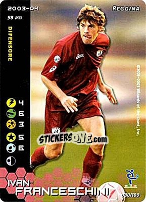 Sticker Ivan Franceschini - Football Champions Italy 2003-2004 n. 80 - Wizards of The Coast