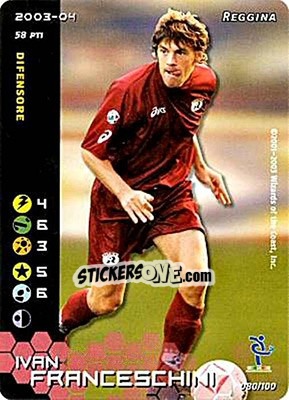 Sticker Ivan Franceschini - Football Champions Italy 2003-2004 - Wizards of The Coast