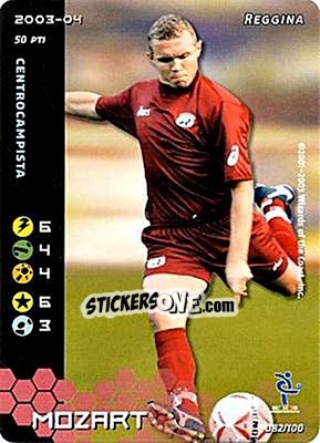 Sticker Mozart - Football Champions Italy 2003-2004 n. 82 - Wizards of The Coast