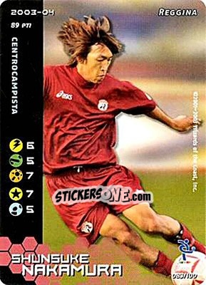 Figurina Shunsuke Nakamura - Football Champions Italy 2003-2004 - Wizards of The Coast