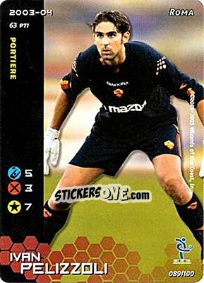 Sticker Ivan Pelizzoli - Football Champions Italy 2003-2004 n. 89 - Wizards of The Coast