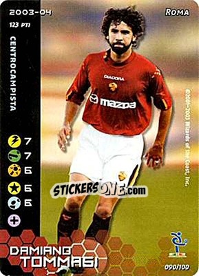 Sticker Damiano Tommasi - Football Champions Italy 2003-2004 n. 90 - Wizards of The Coast