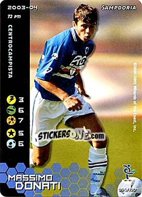Sticker Massimo Donati - Football Champions Italy 2003-2004 n. 94 - Wizards of The Coast