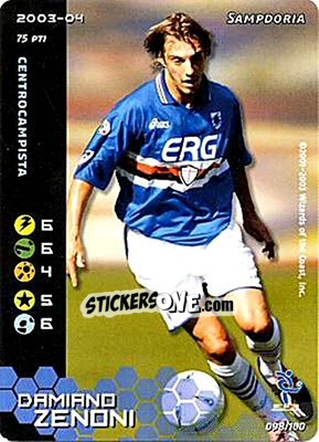 Sticker Damiano Zenoni - Football Champions Italy 2003-2004 - Wizards of The Coast