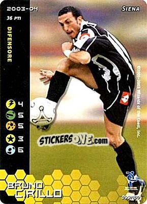 Sticker Bruno Cirillo - Football Champions Italy 2003-2004 n. 99 - Wizards of The Coast