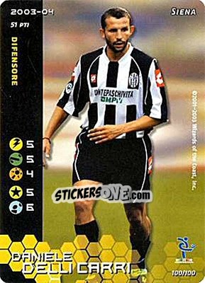 Figurina Daniele Delli Carri - Football Champions Italy 2003-2004 - Wizards of The Coast