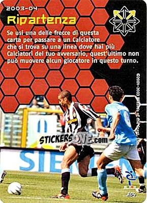 Sticker Ripartenza - Football Champions Italy 2003-2004 n. A4 - Wizards of The Coast