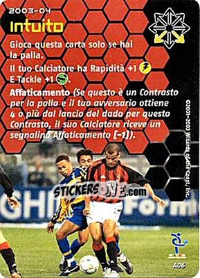 Sticker Intuito - Football Champions Italy 2003-2004 n. A6 - Wizards of The Coast