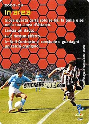 Sticker In area - Football Champions Italy 2003-2004 n. A7 - Wizards of The Coast