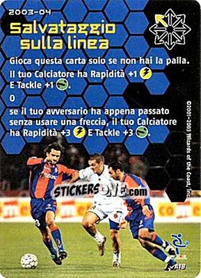 Sticker Salvataggio sulla linea - Football Champions Italy 2003-2004 - Wizards of The Coast