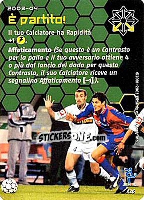 Sticker E' partito! - Football Champions Italy 2003-2004 n. A26 - Wizards of The Coast