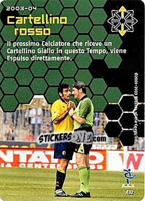 Sticker Cartellino rosso - Football Champions Italy 2003-2004 - Wizards of The Coast