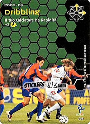 Sticker Dribbling - Football Champions Italy 2003-2004 n. A33 - Wizards of The Coast