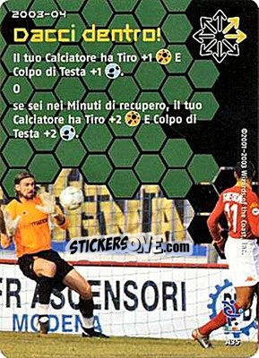 Sticker Dacci dentro! - Football Champions Italy 2003-2004 - Wizards of The Coast