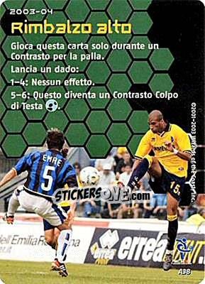 Sticker Rimbalzo alto - Football Champions Italy 2003-2004 n. A38 - Wizards of The Coast