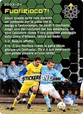 Sticker Fuorigioco?! - Football Champions Italy 2003-2004 n. A41 - Wizards of The Coast