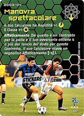 Sticker Manovra spettacolare - Football Champions Italy 2003-2004 n. A43 - Wizards of The Coast