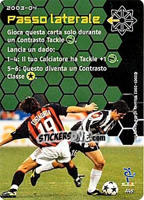 Sticker Passo laterale - Football Champions Italy 2003-2004 n. A45 - Wizards of The Coast