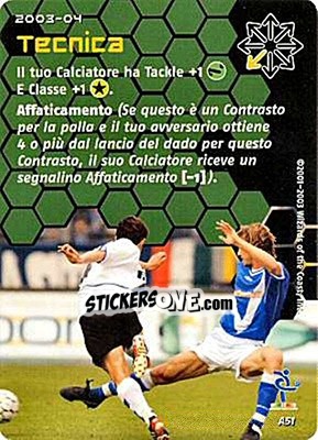 Sticker Tecnica - Football Champions Italy 2003-2004 n. A51 - Wizards of The Coast