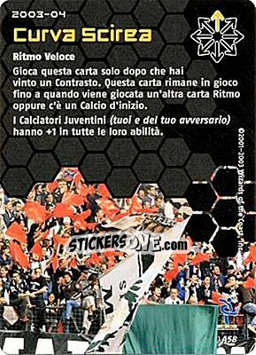 Sticker Curva Scirea - Football Champions Italy 2003-2004 - Wizards of The Coast