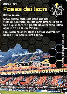 Sticker Fossa dei Leoni - Football Champions Italy 2003-2004 n. A59 - Wizards of The Coast
