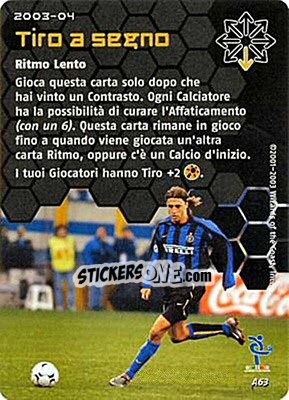 Sticker Tiro a segno - Football Champions Italy 2003-2004 n. A63 - Wizards of The Coast