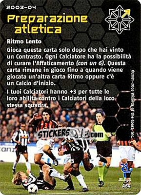 Sticker Preparazione atletica - Football Champions Italy 2003-2004 - Wizards of The Coast