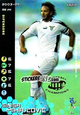 Sticker Sinisa Mihajlovic - Football Champions Italy 2003-2004 n. L4 - Wizards of The Coast