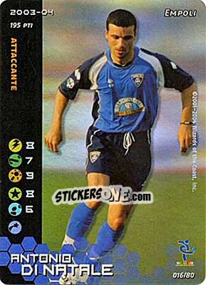 Sticker Antonio Di Natale - Football Champions Italy 2003-2004 - Wizards of The Coast