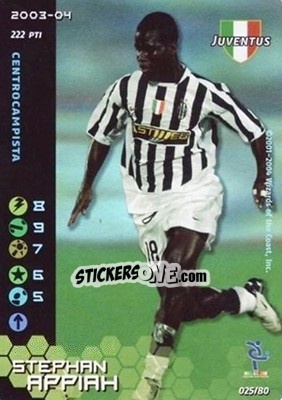 Figurina Stephen Appiah - Football Champions Italy 2003-2004 - Wizards of The Coast