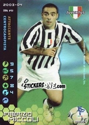 Sticker Fabrizio Miccoli - Football Champions Italy 2003-2004 n. u28 - Wizards of The Coast
