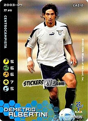 Sticker Demetrio Albertini - Football Champions Italy 2003-2004 - Wizards of The Coast